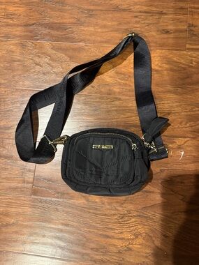 Steve Madden Black Quilted Crossbody Bag